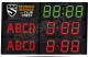 GAA Electronic Scoreboard FG-4 With Clock (4 digital letters per team name)